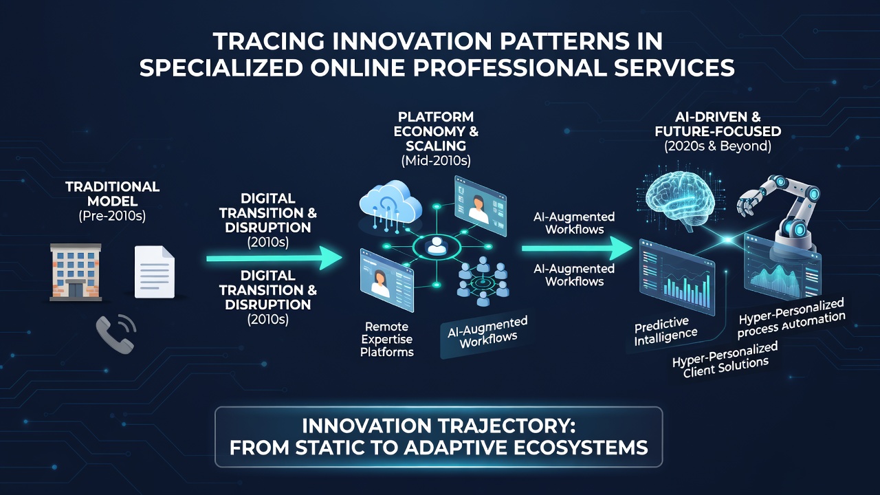 Chart displaying adoption curves for AI verification tools and cross-platform data sharing in professional service networks from 2023 through 2026